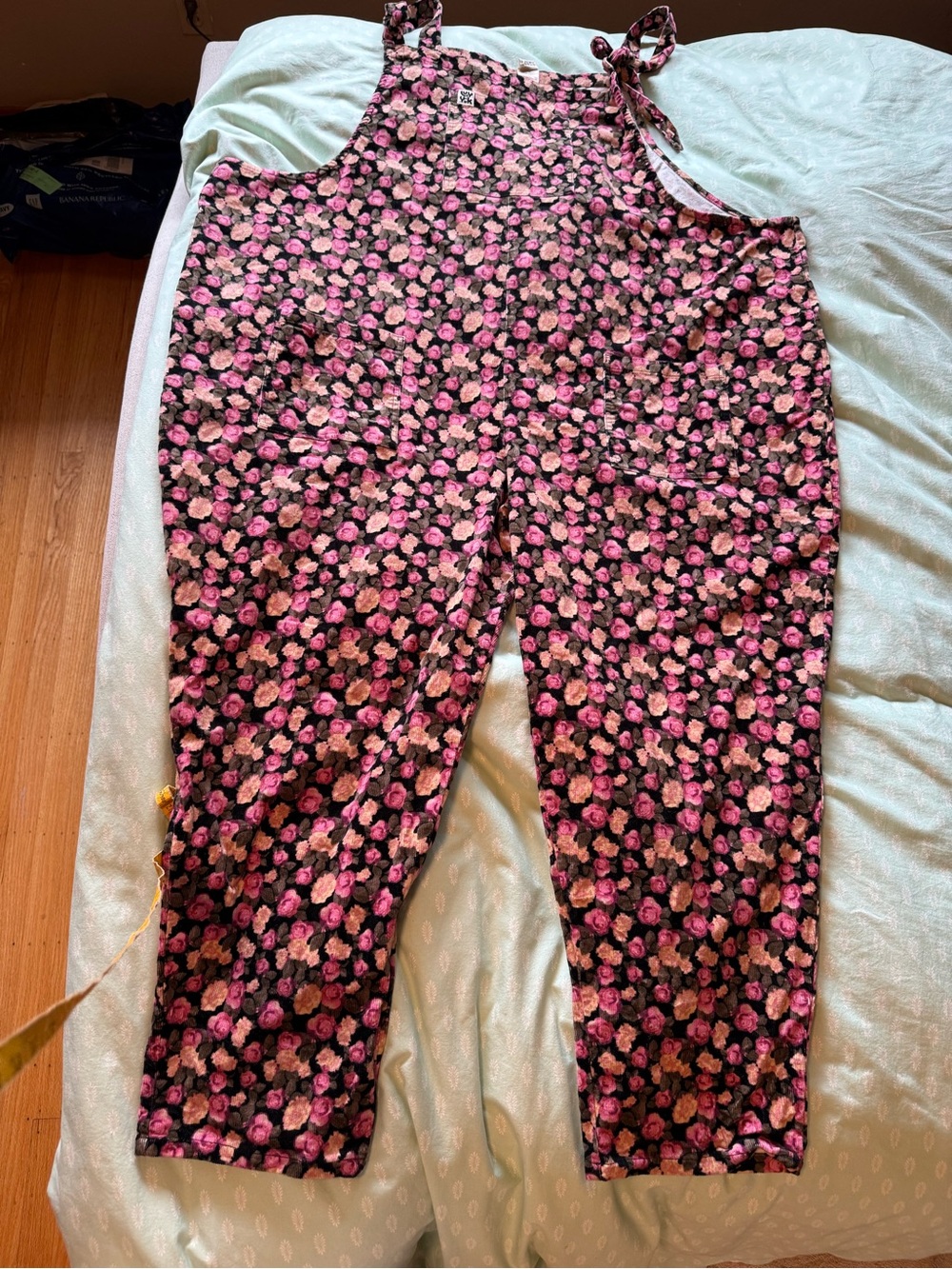 Lucy & Yak Pink Floral Tie-Shoulder Jumpsuit